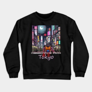 Japan Shibuya Commemorative Photo in TOKYO by Kana Kanjin Crewneck Sweatshirt